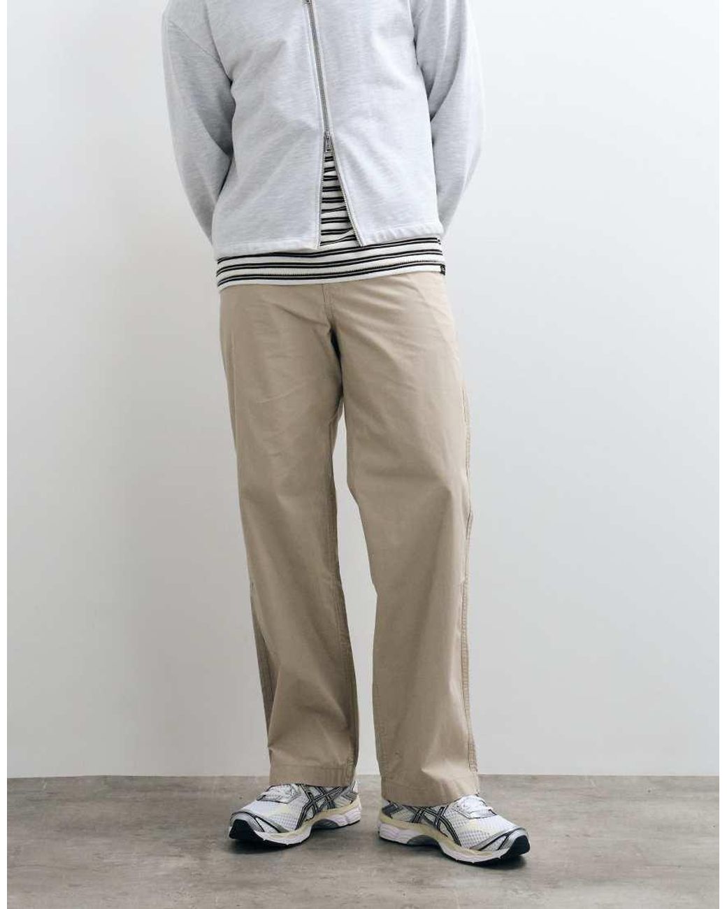 Jack & Jones Gray Loose Fit Chino for men