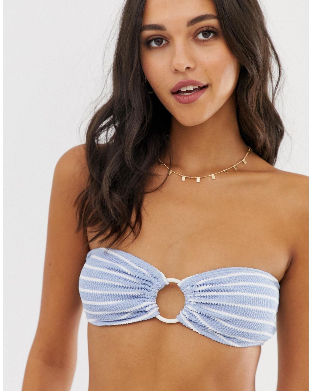 scrunch bandeau bikini top