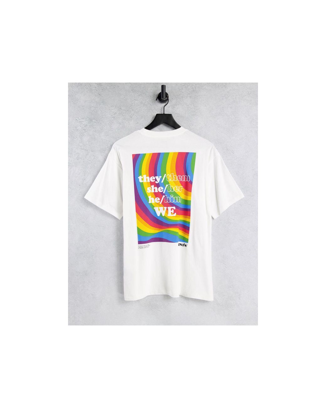 Levi's Pride Vintage Fit Rainbow Back Print T-shirt in White for Men | Lyst  UK