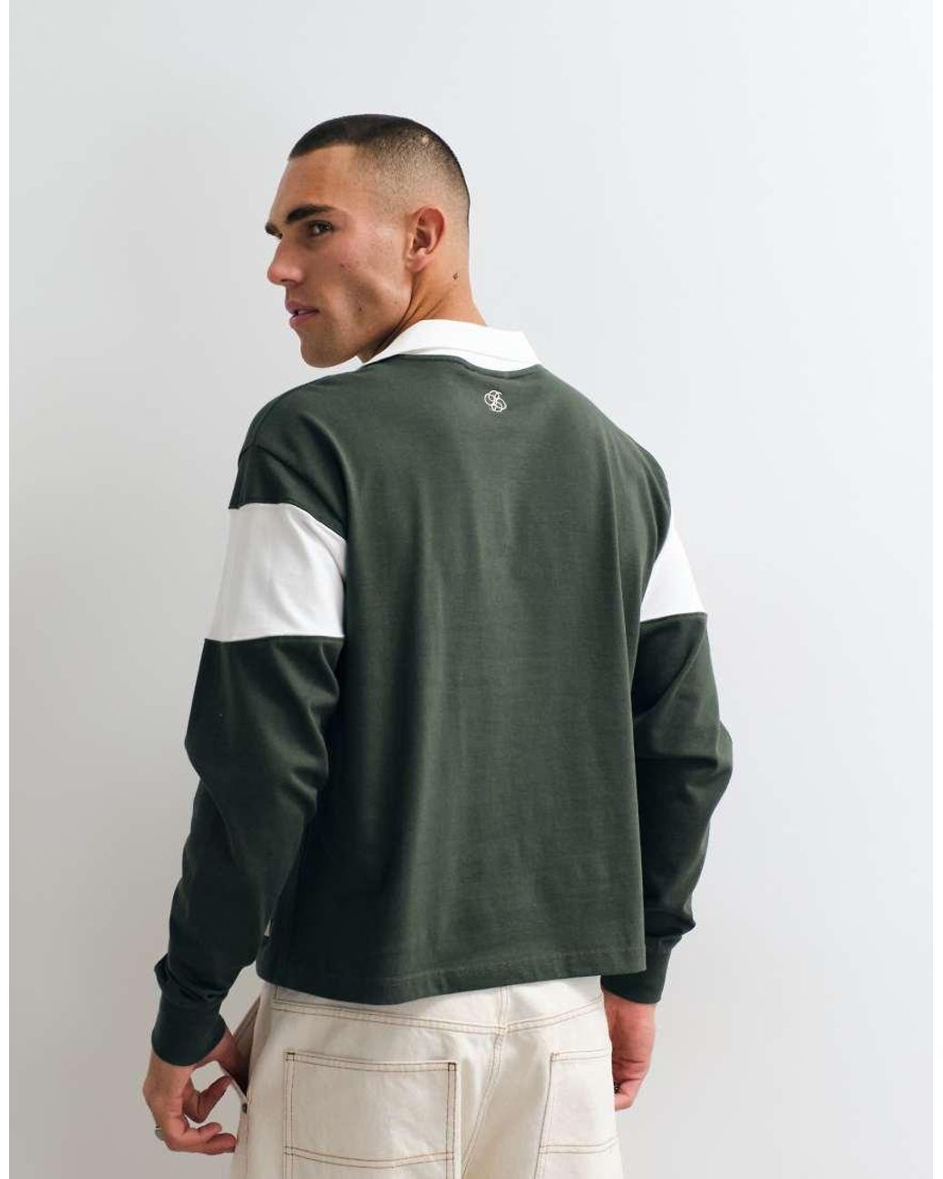 Prohibited Green Long Sleeve Polo Shirt for men