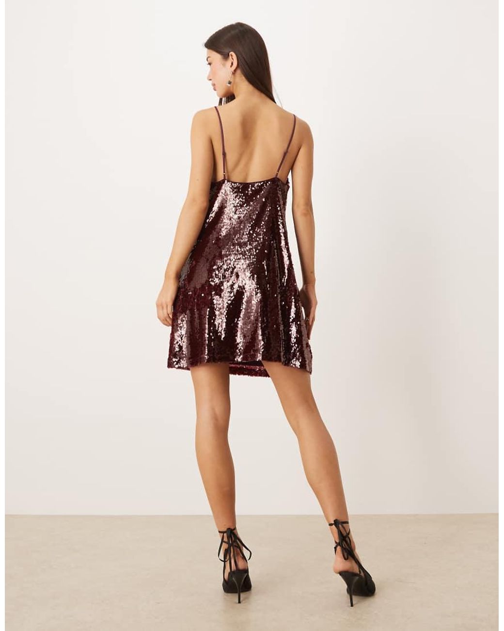 JJXX Red Sequin Mini Dress