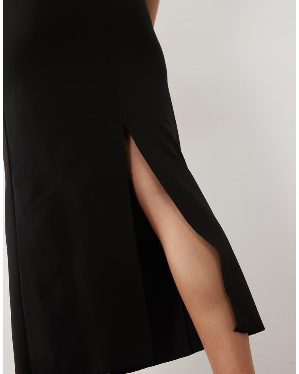 Mango Black Strappy Halterneck Maxi Dress