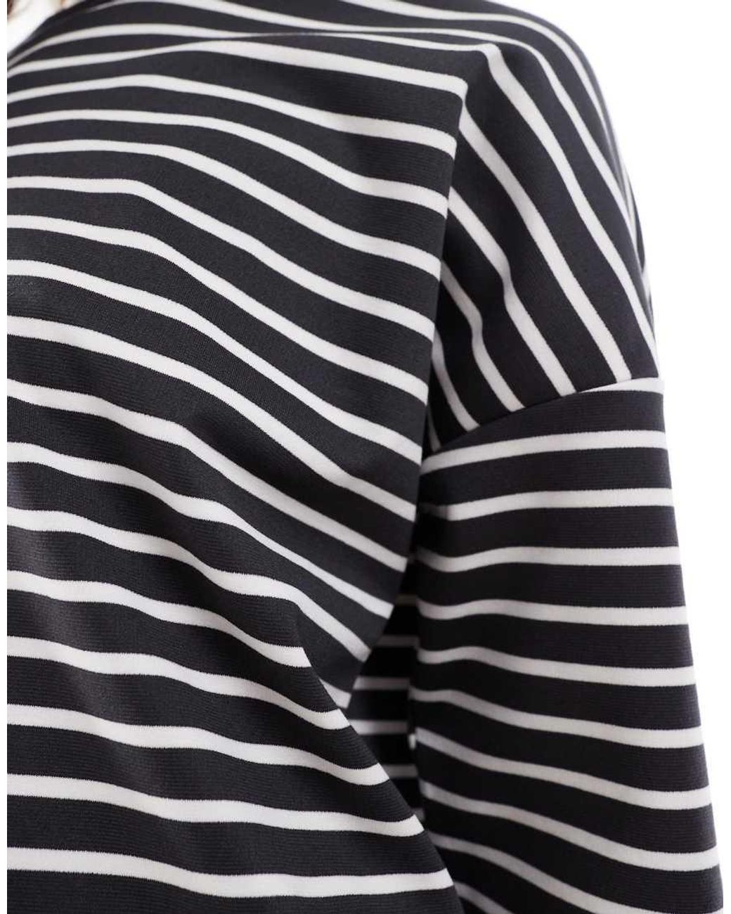 Vero Moda Blue Boxy Long Sleeve T-shirt