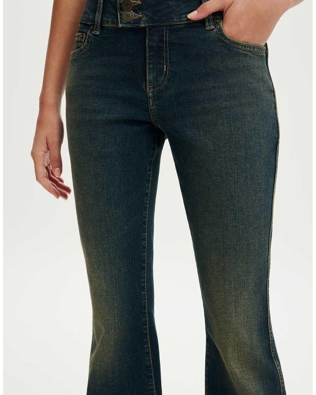 Cotton On Blue Mid Rise Bootcut Jean