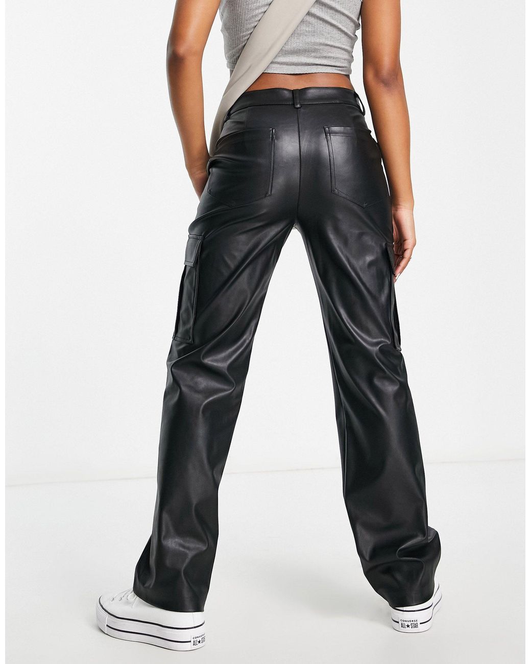 leather pants pull and bear