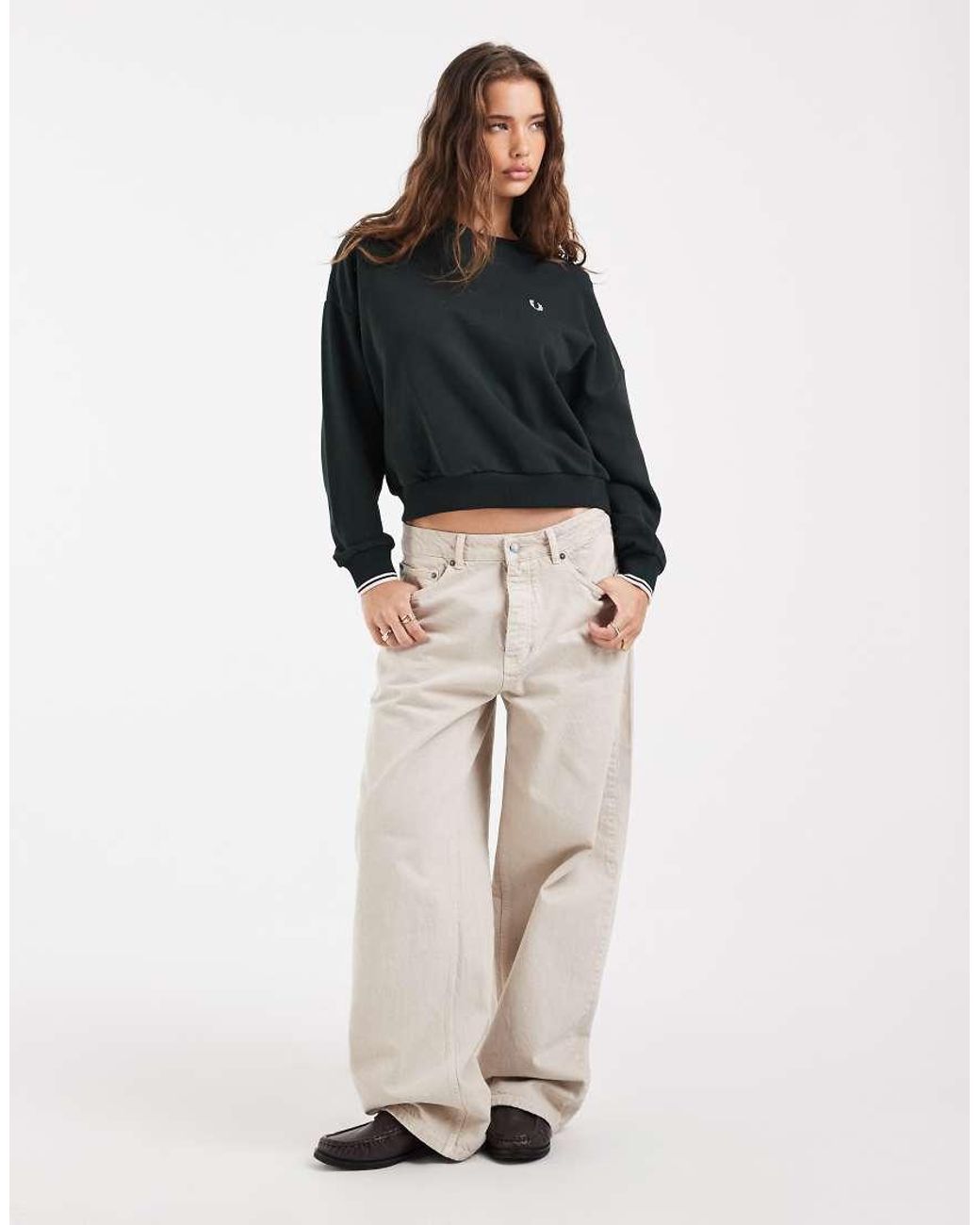 Fred Perry Gray Tipped Sweatshirt
