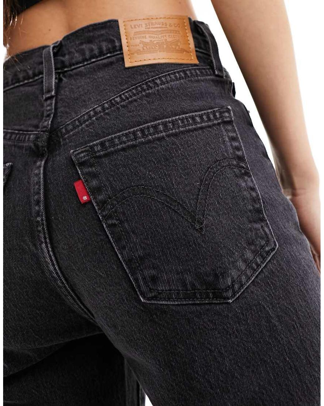 Levi's Black Ribcage Bells High Rise Flare Jeans