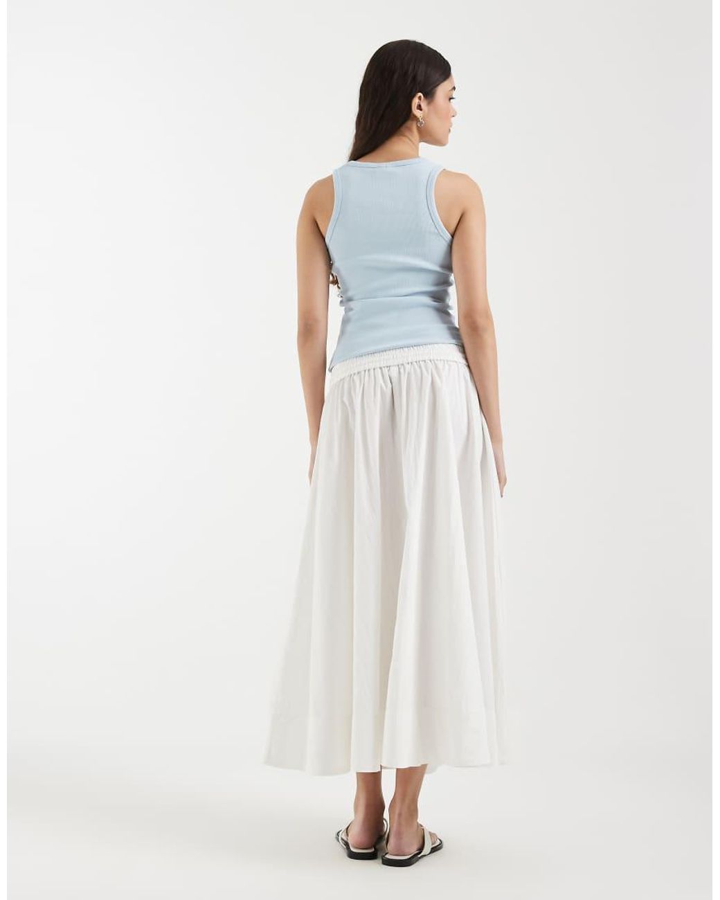 & Other Stories White Full Circle Maxi Skirt