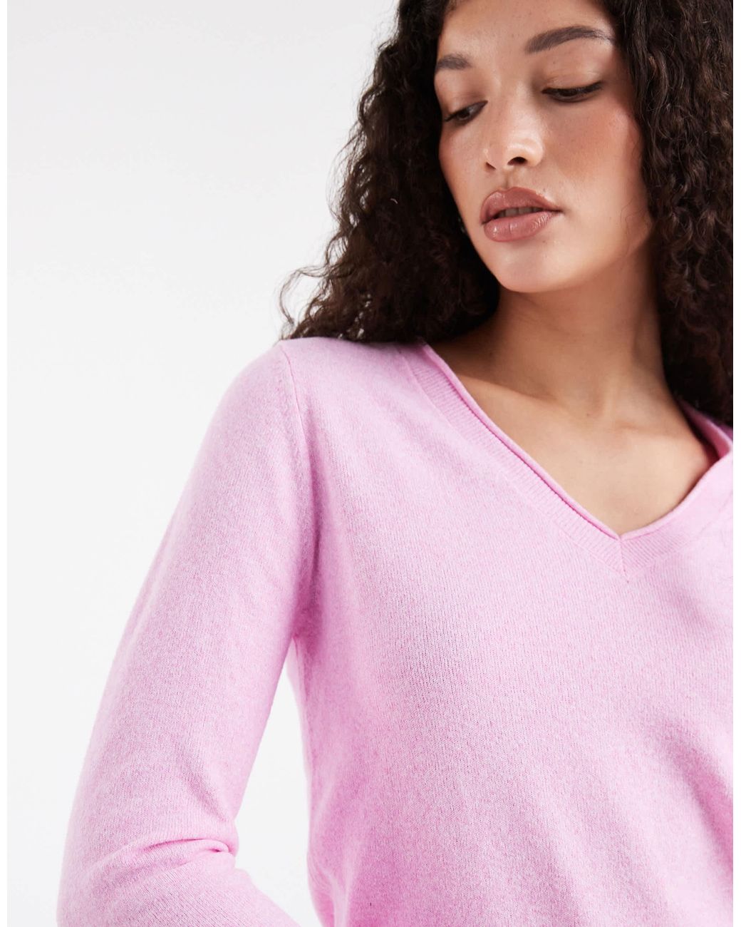 ONLY Pink – langärmliges strickoberteil