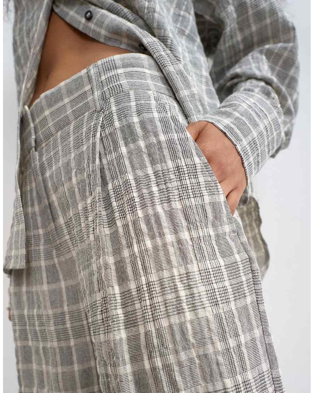 TOPSHOP White Co Ord Longline Bermuda Short