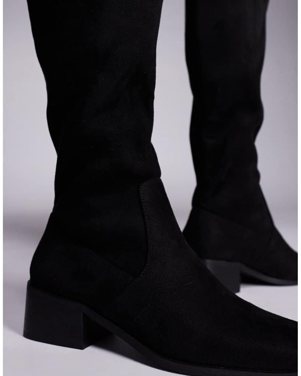 SIMMI Black Simmi London Xander Smart Knee Boots
