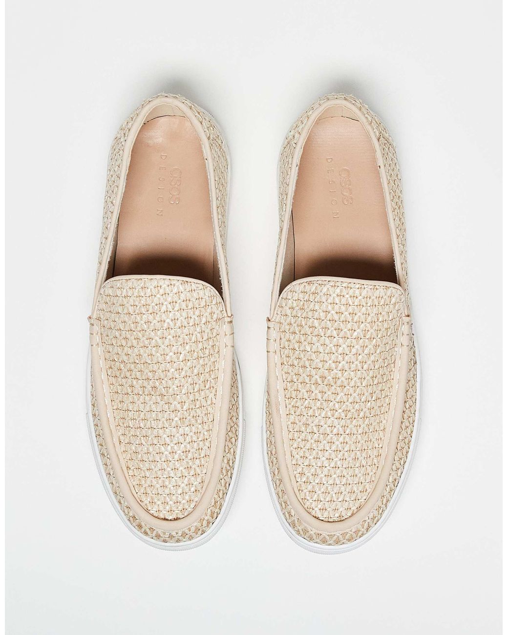 ASOS Natural Cupsole Loafers for men