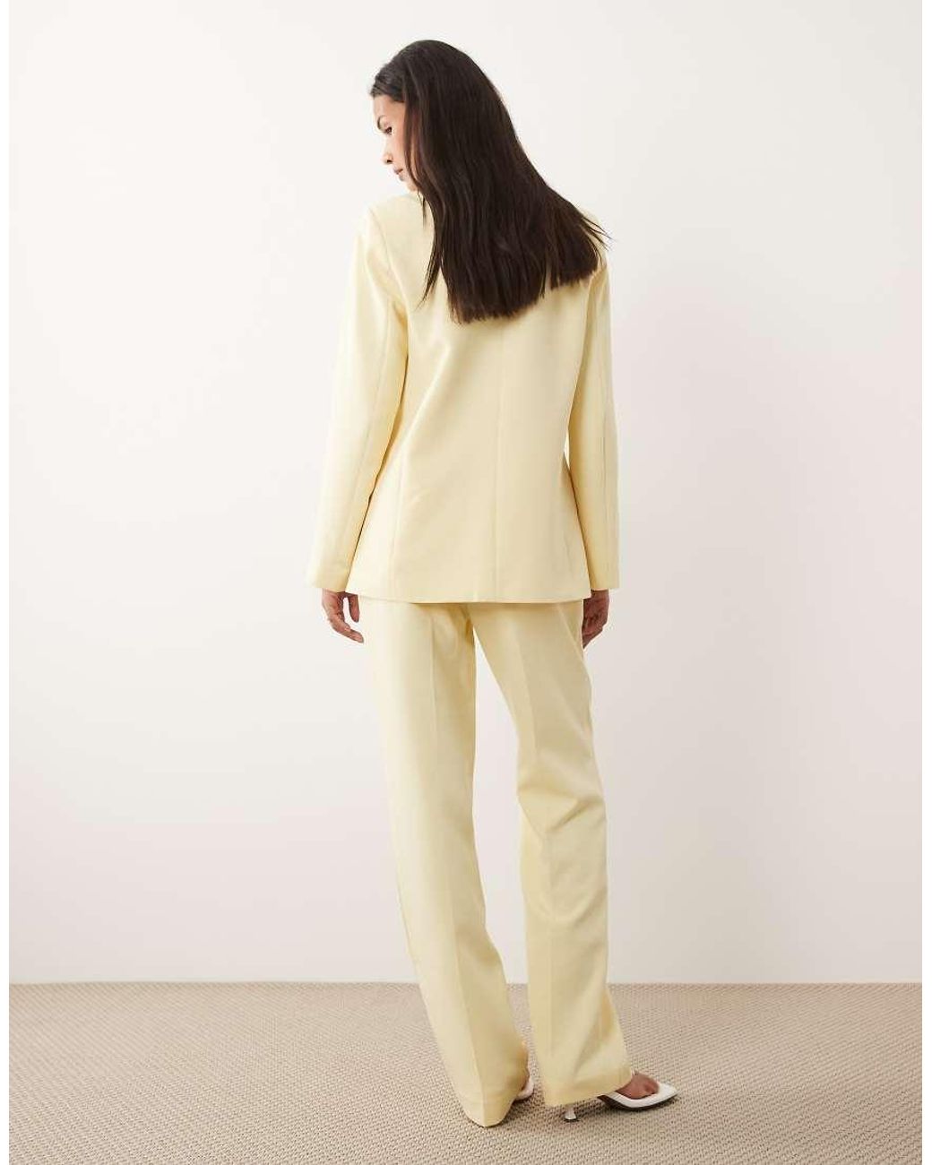 Vila Natural Tailored Trousers Co-ord