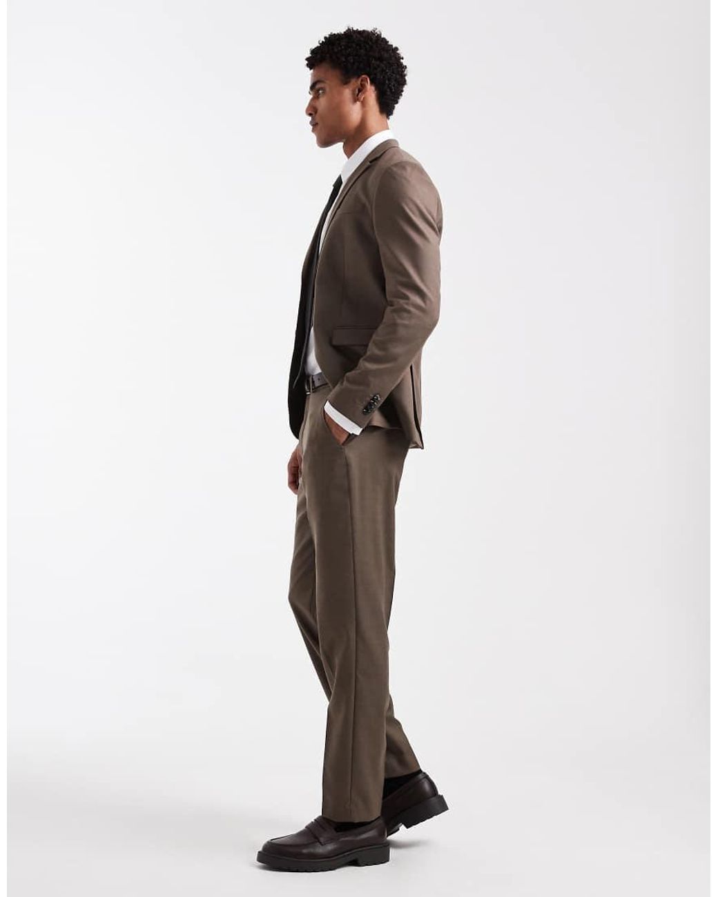 Jack & Jones Natural Premium Co-ord Super Slim Tailored Trousers for men