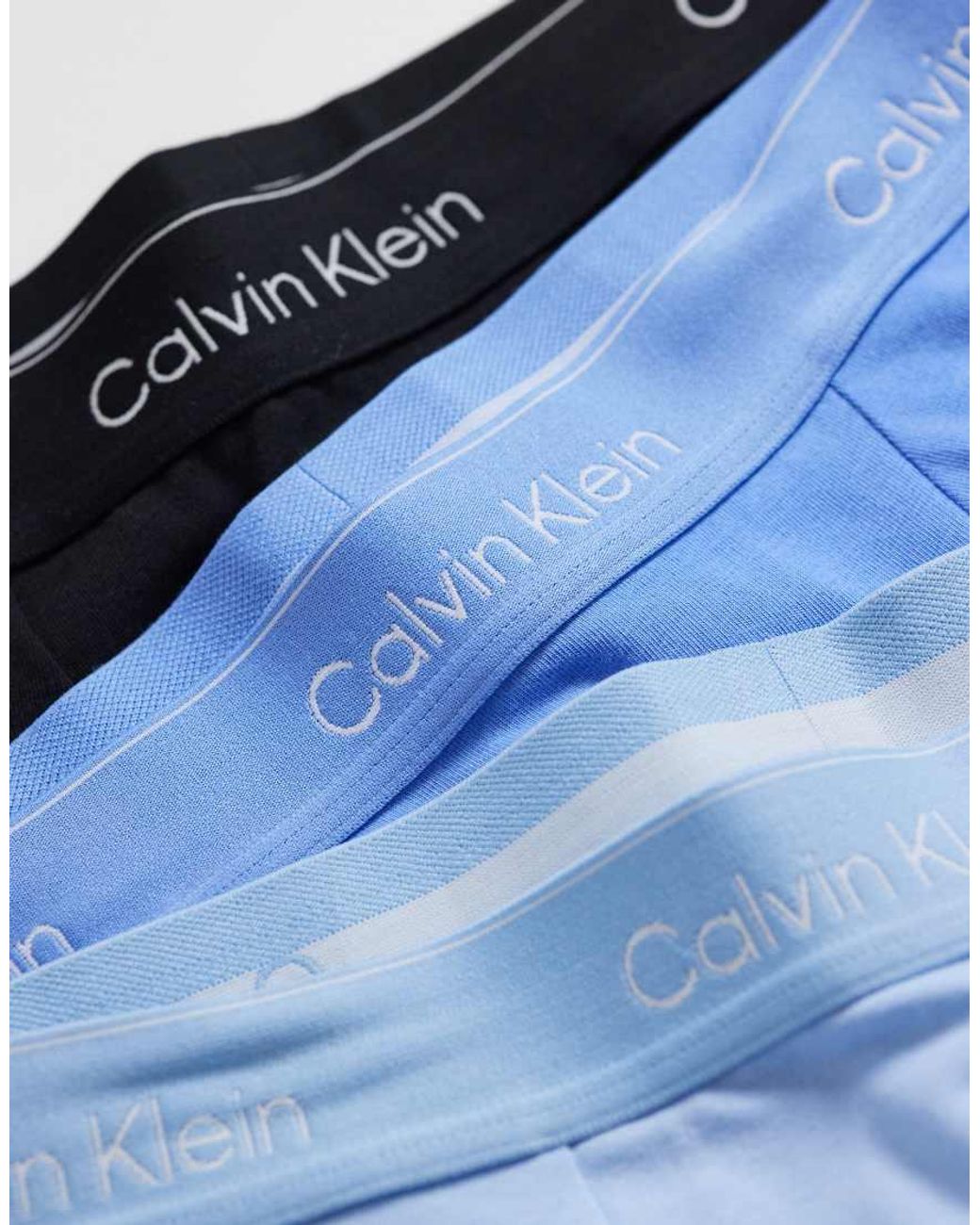 Calvin Klein Multicolor Icon Cotton Stretch 3 Pack Darted Trunk for men