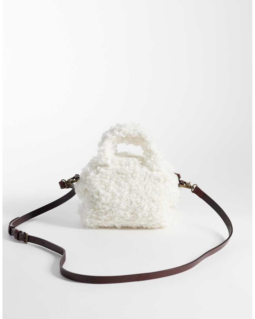 Levi's Natural Small Blake Borg Handbag With Adjustable Straps