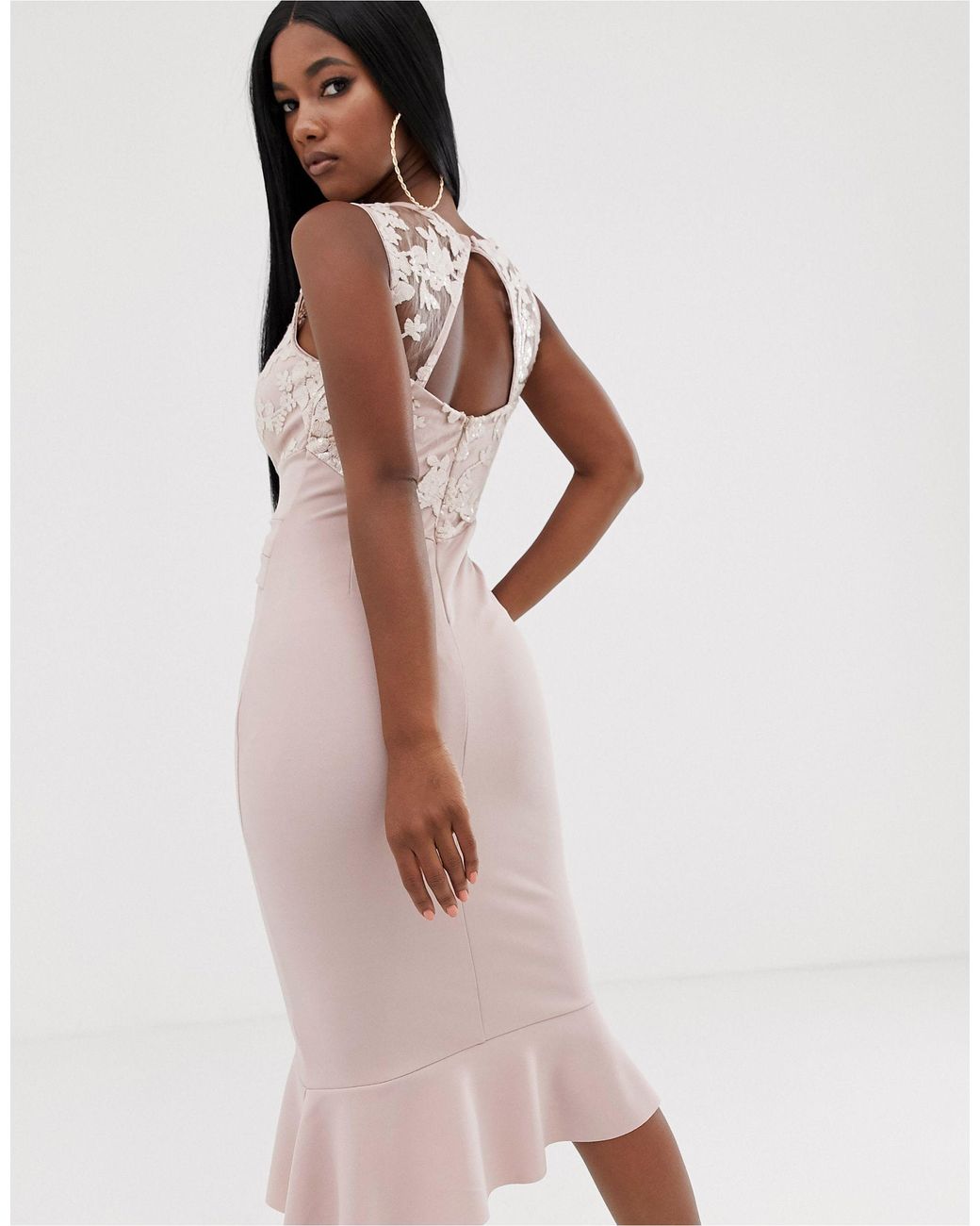 Lipsy scatter clearance sequin midi dress