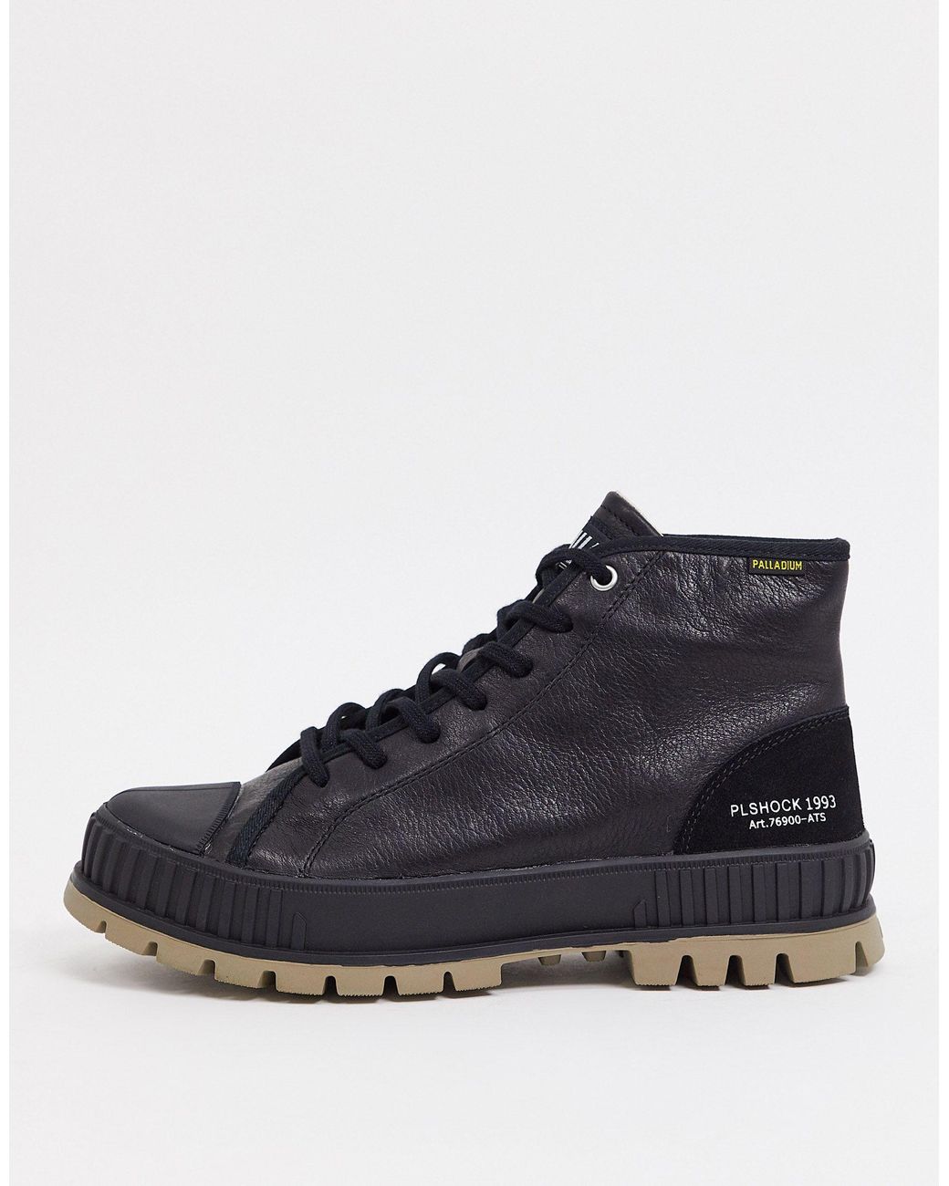 palladium pallashock mid og boots in black
