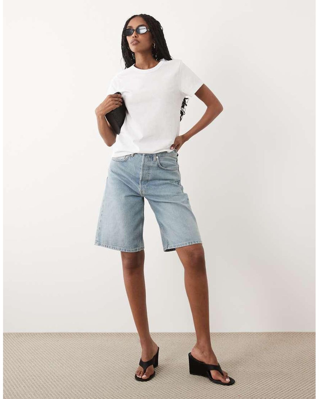 ARKET White Slim Fit Short Sleeved T-shirt