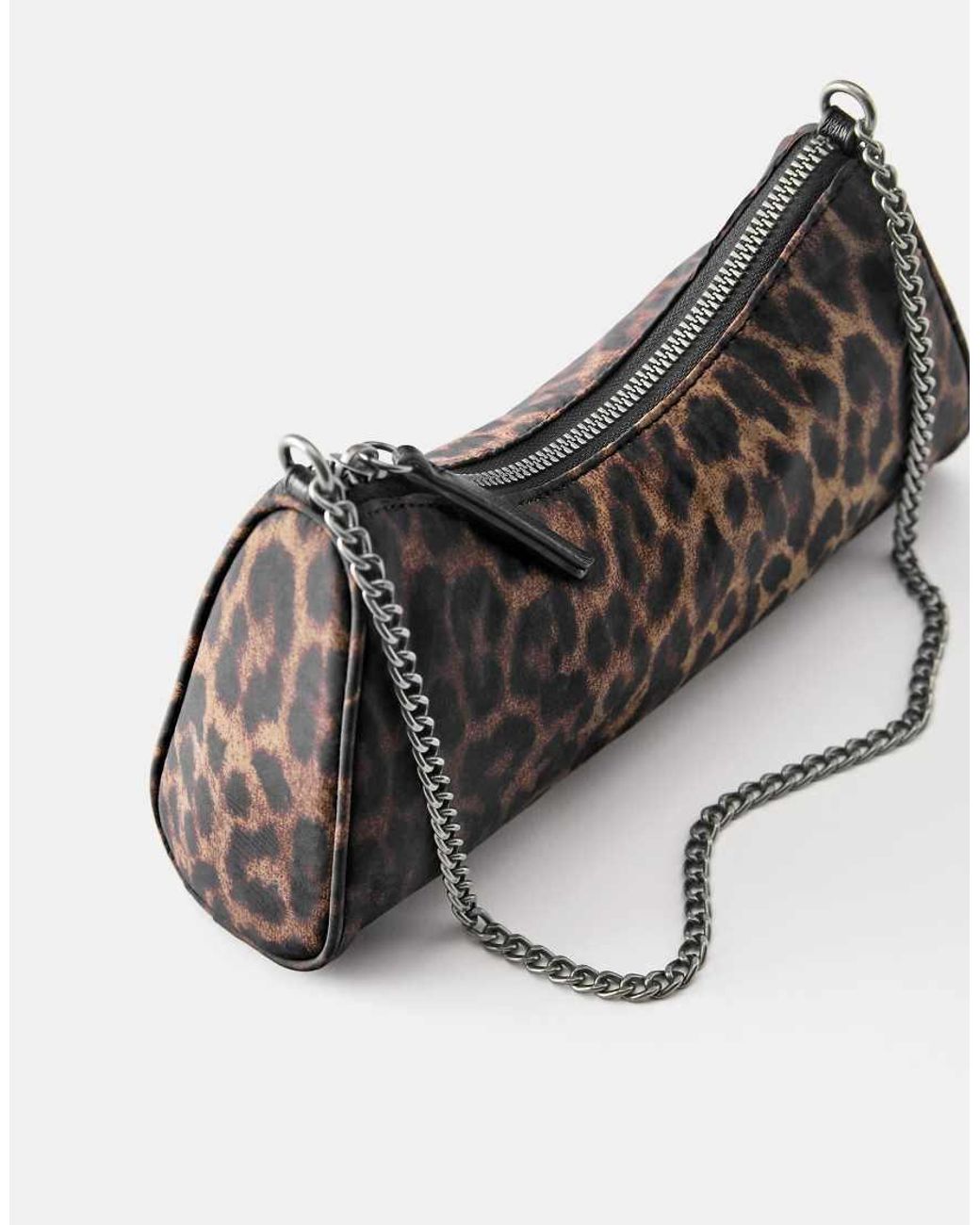 Pull&Bear Multicolor Leopard Print Shoulder Bag