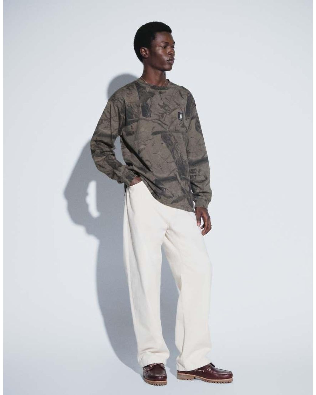 Carhartt Blue Landon Loose-tapered Fit Trousers for men
