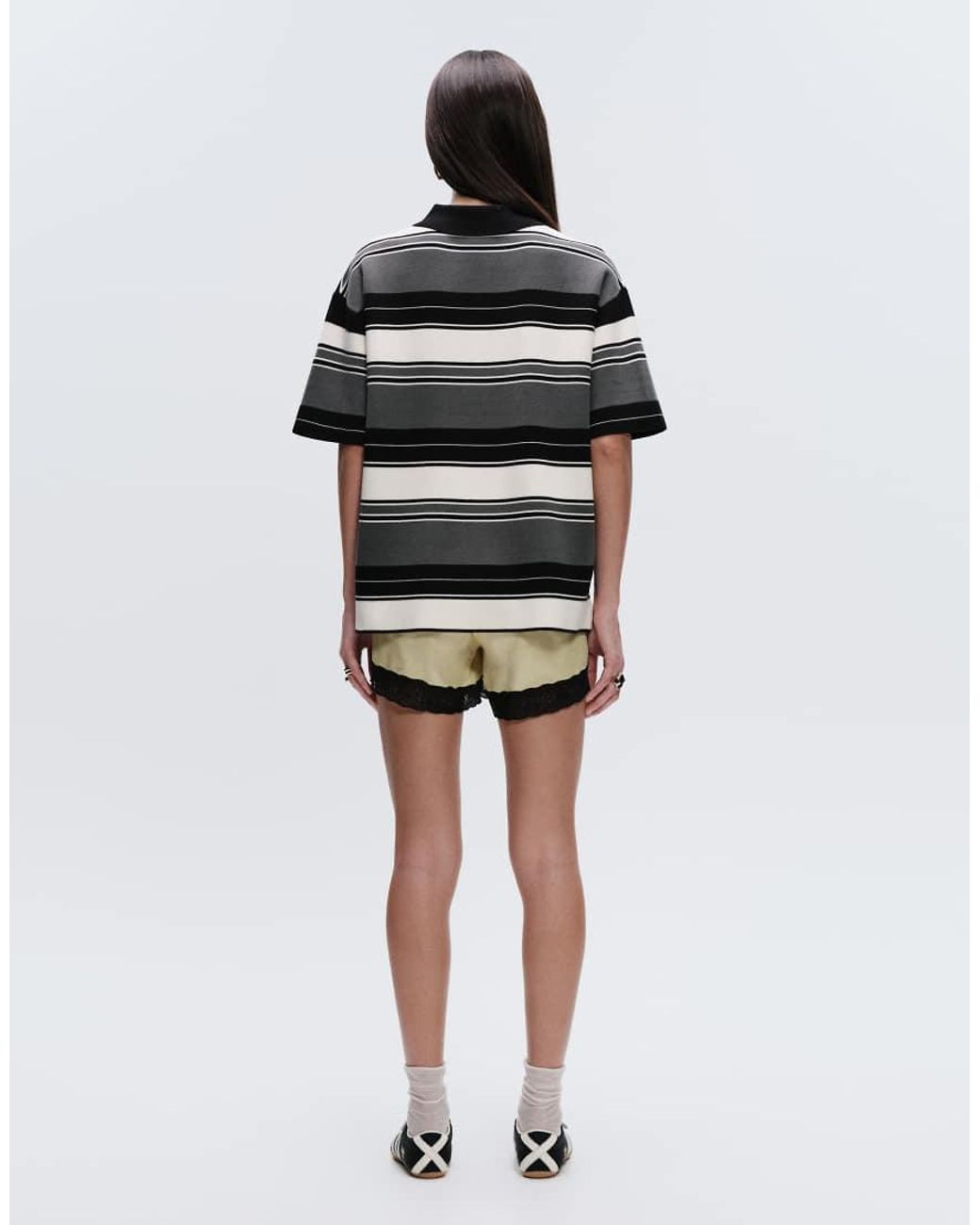 adidas Originals x ASOS Black Oversized Knitted Polo Shirt