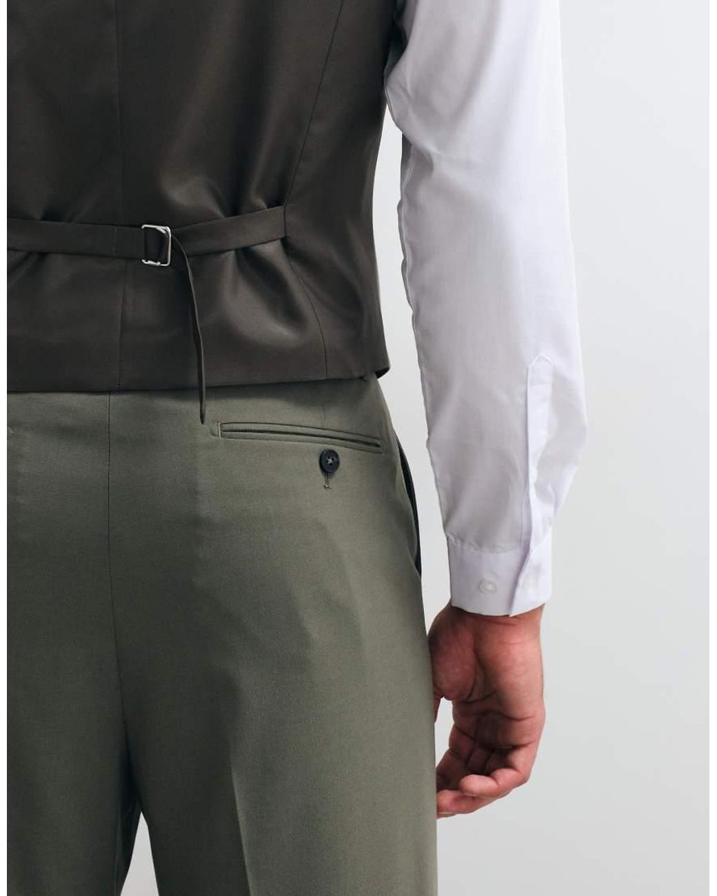 ASOS White Slim Suit Waistcoat for men