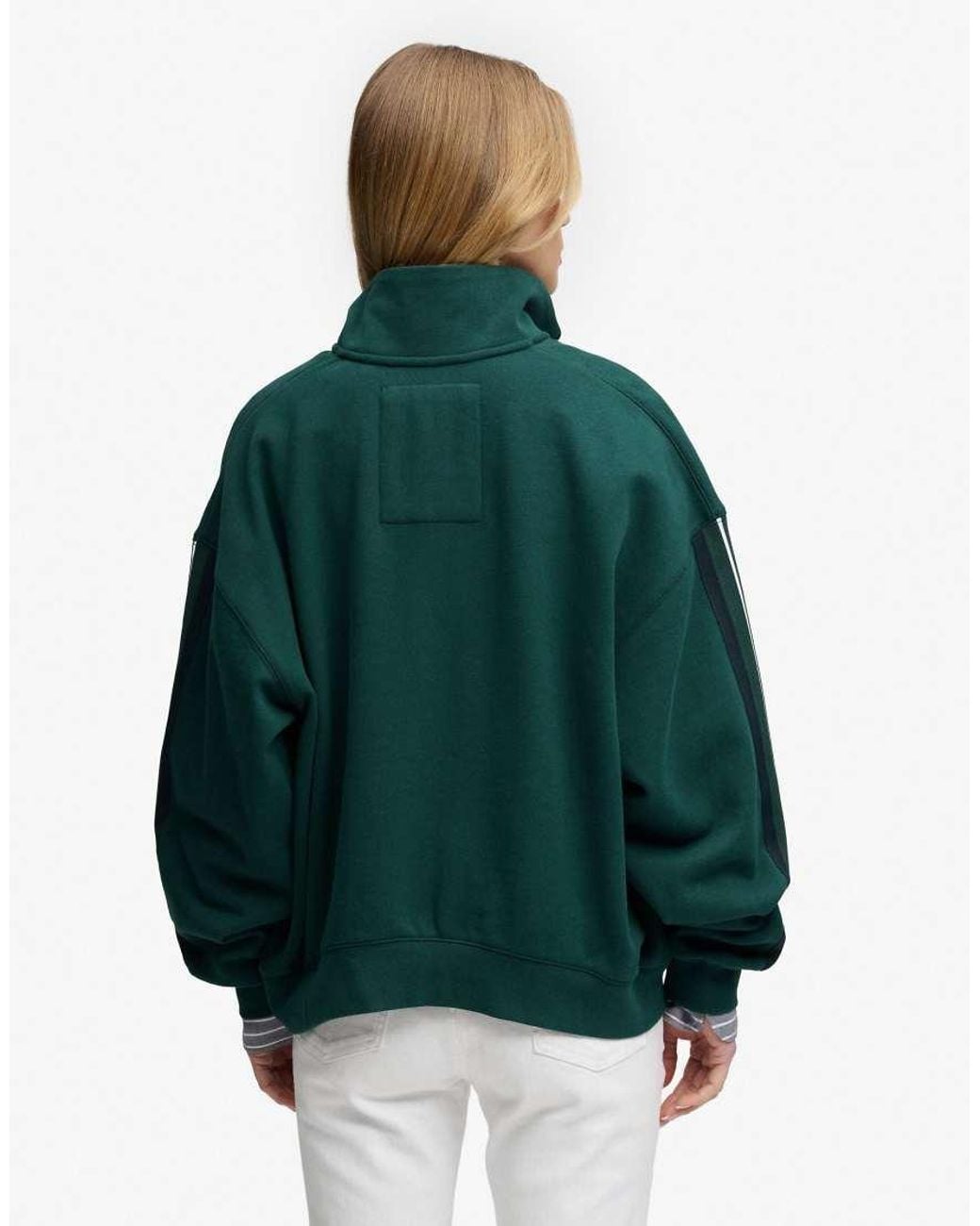 Superdry Green Country Club Appliqué Half Zip