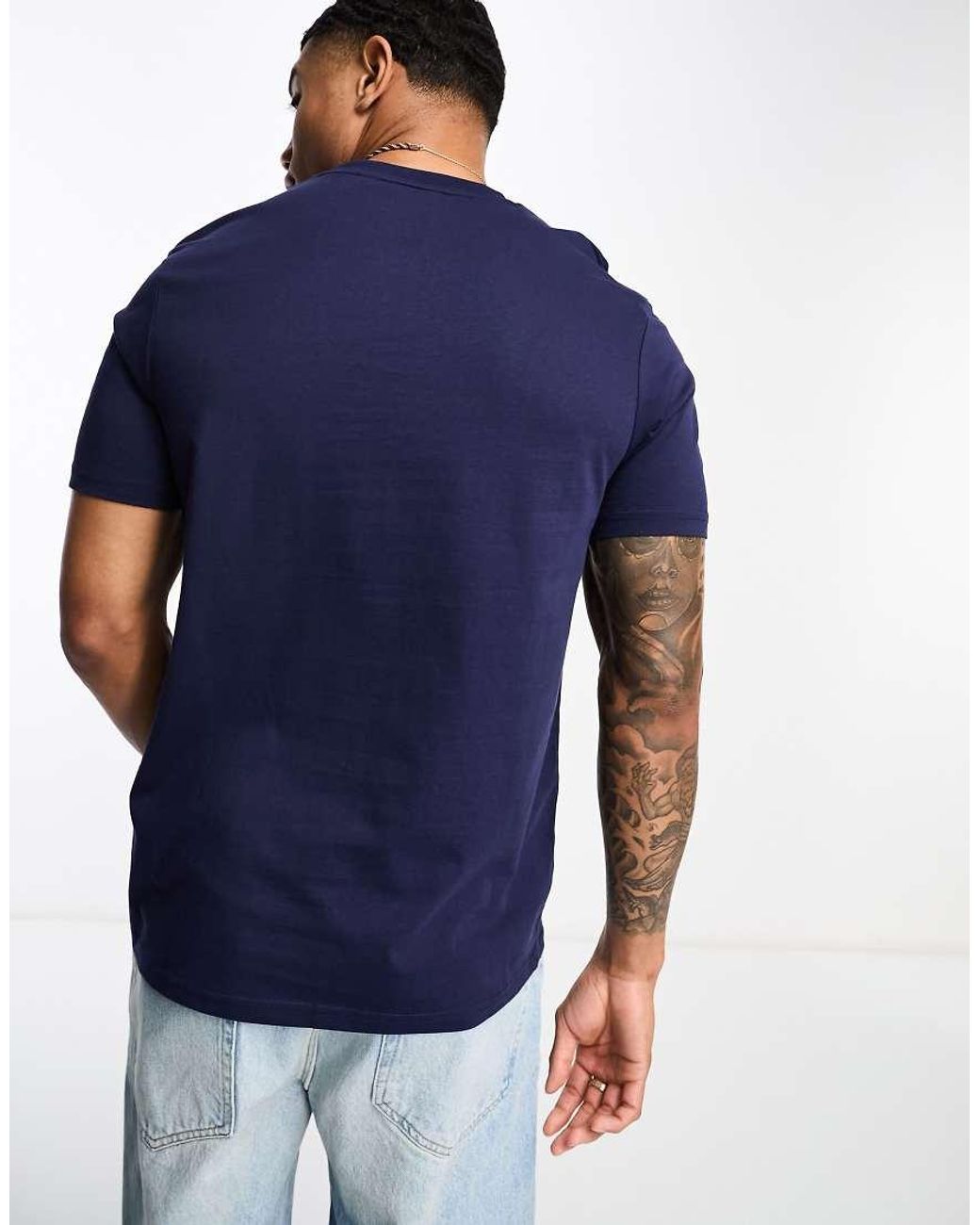 Lyle & Scott Blue Icon Logo T-shirt for men