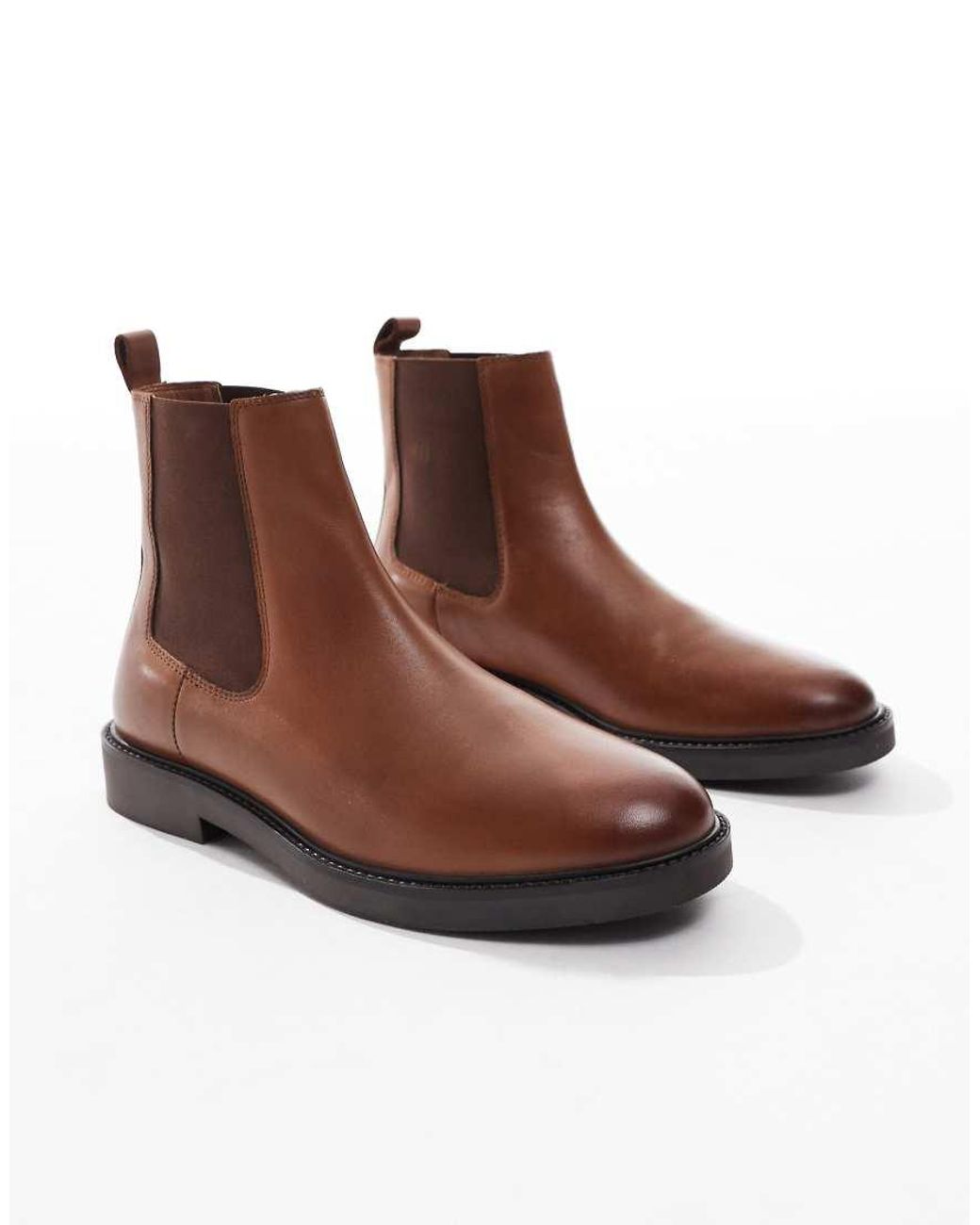 ASOS Blue Chelsea Boots for men