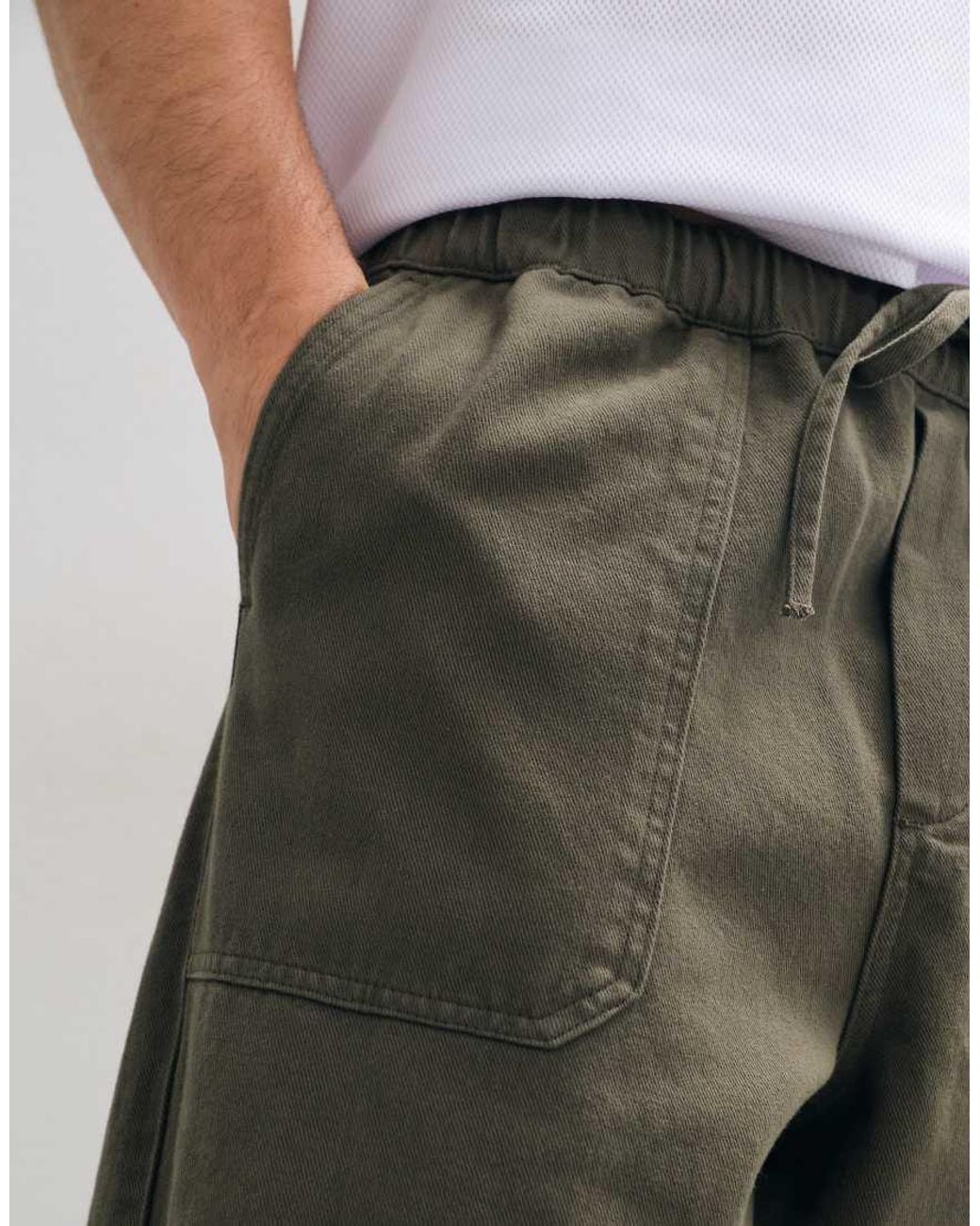 ASOS Gray baggy Pull On Trousers for men