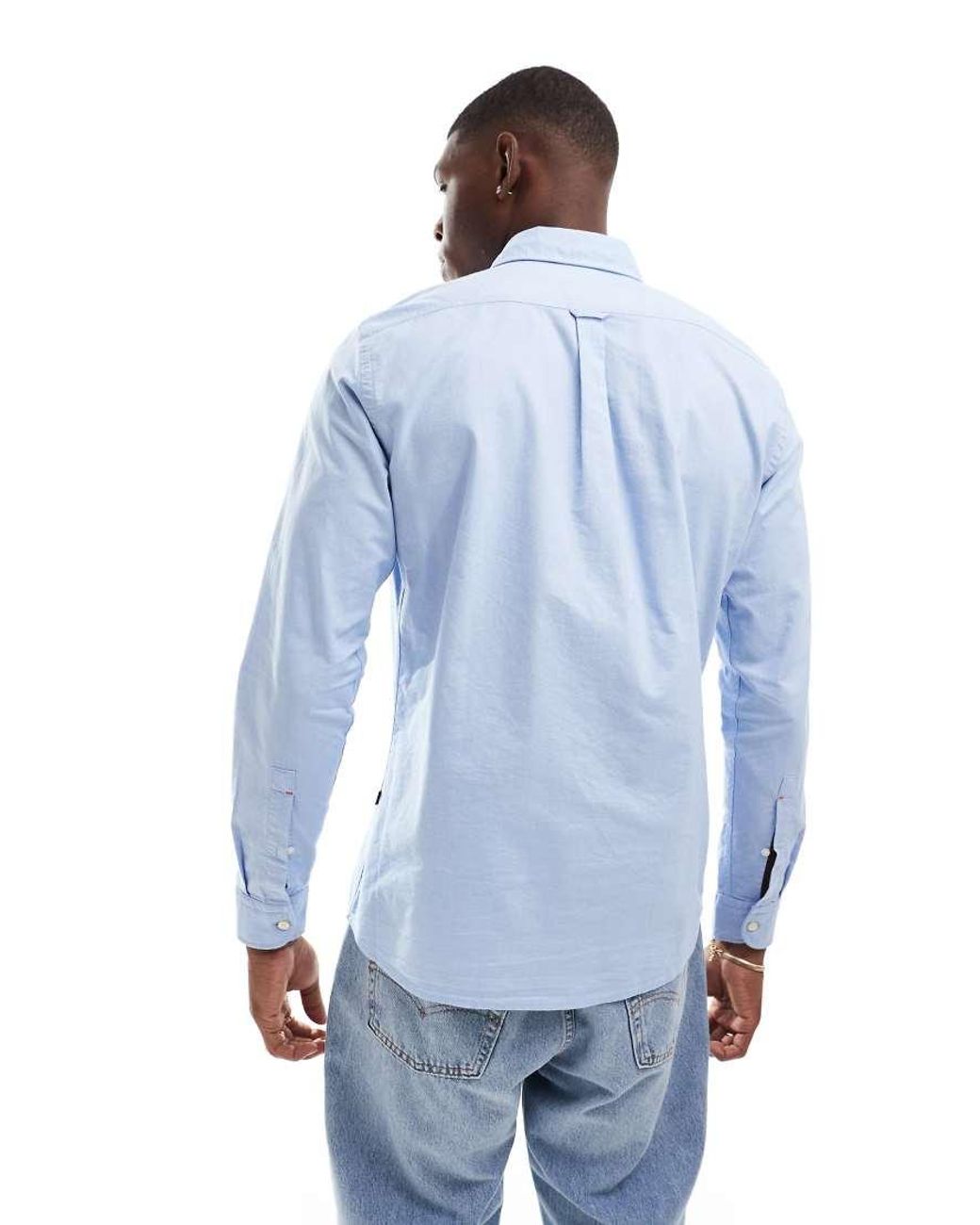 Boss Blue Rickert Oxford Long Sleeve Shirt for men