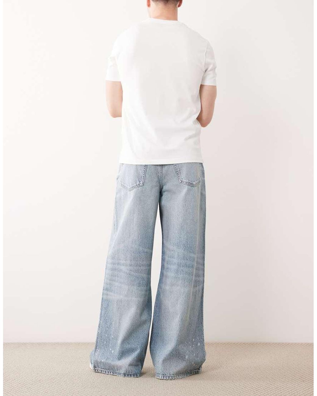 Calvin Klein Blue Extreme baggy Jeans for men
