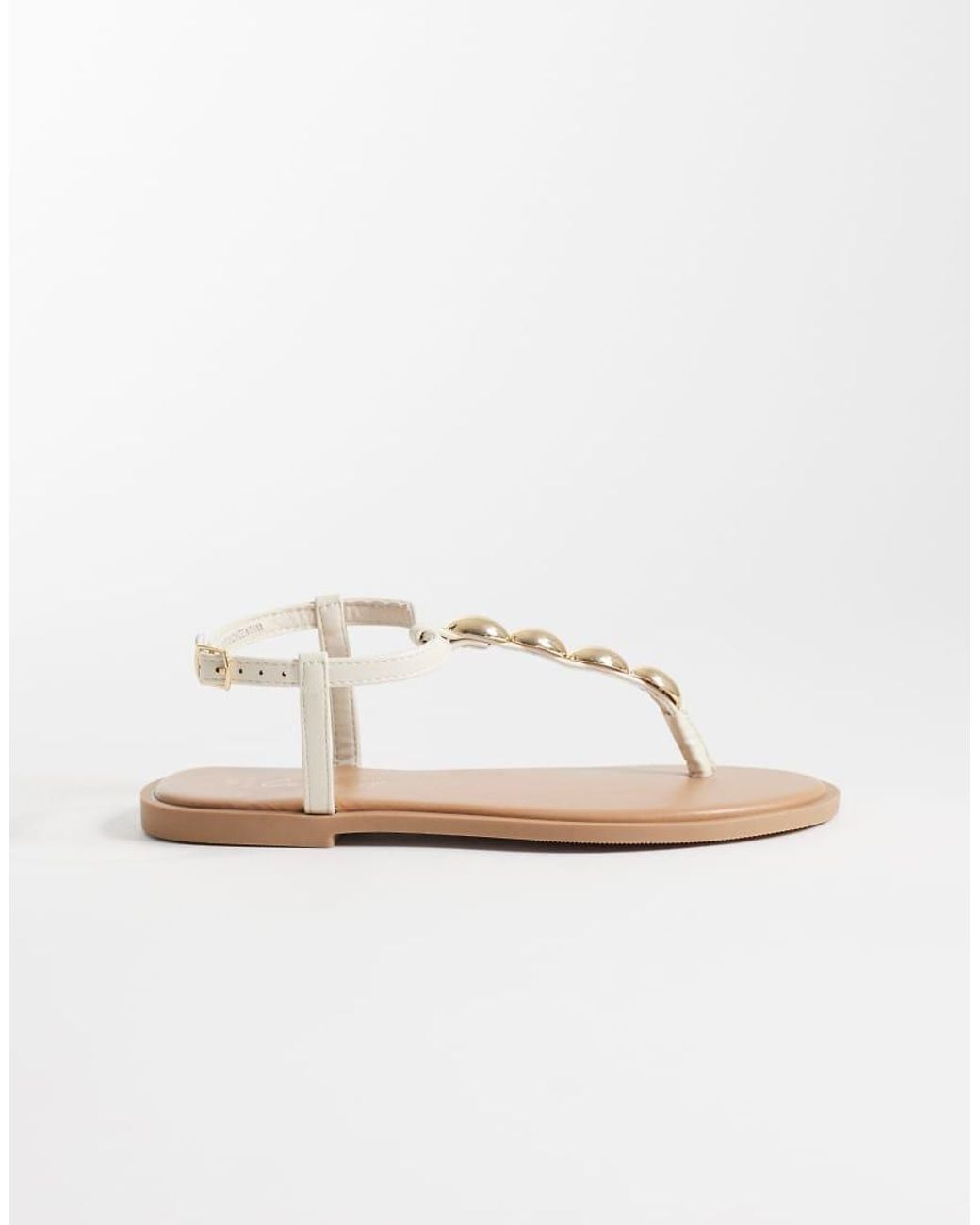 New Look Natural Scallop Detail Toe Post Sandal