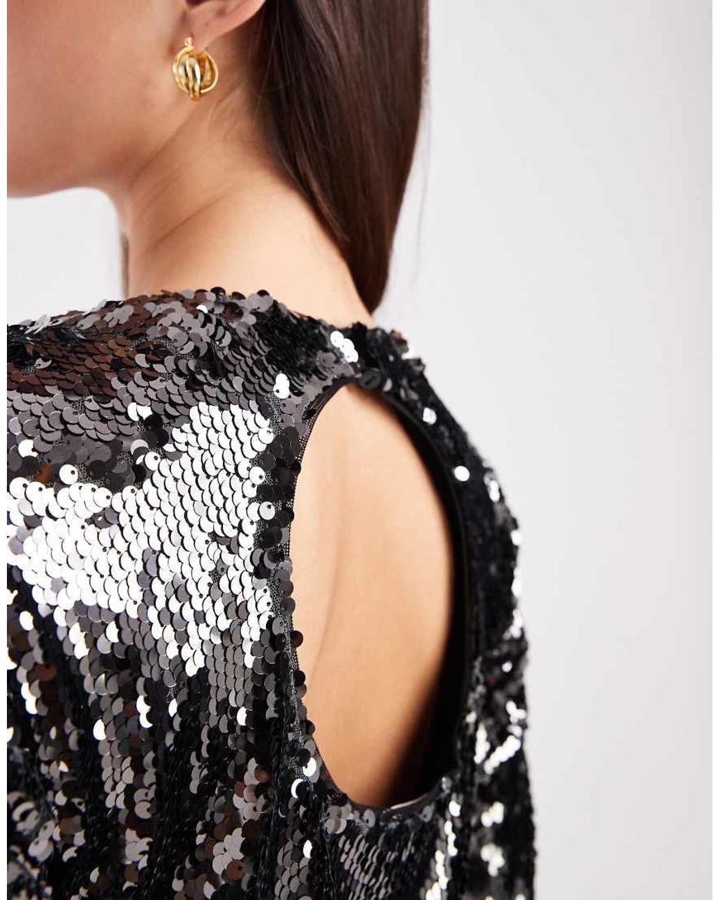 ONLY White Sequin Mini Dress