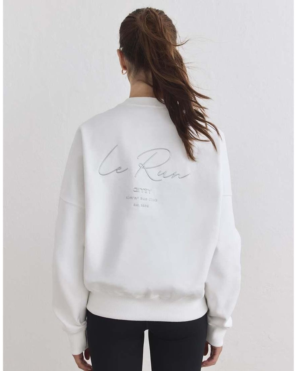Aim'n White Le Run Running Sweatshirt