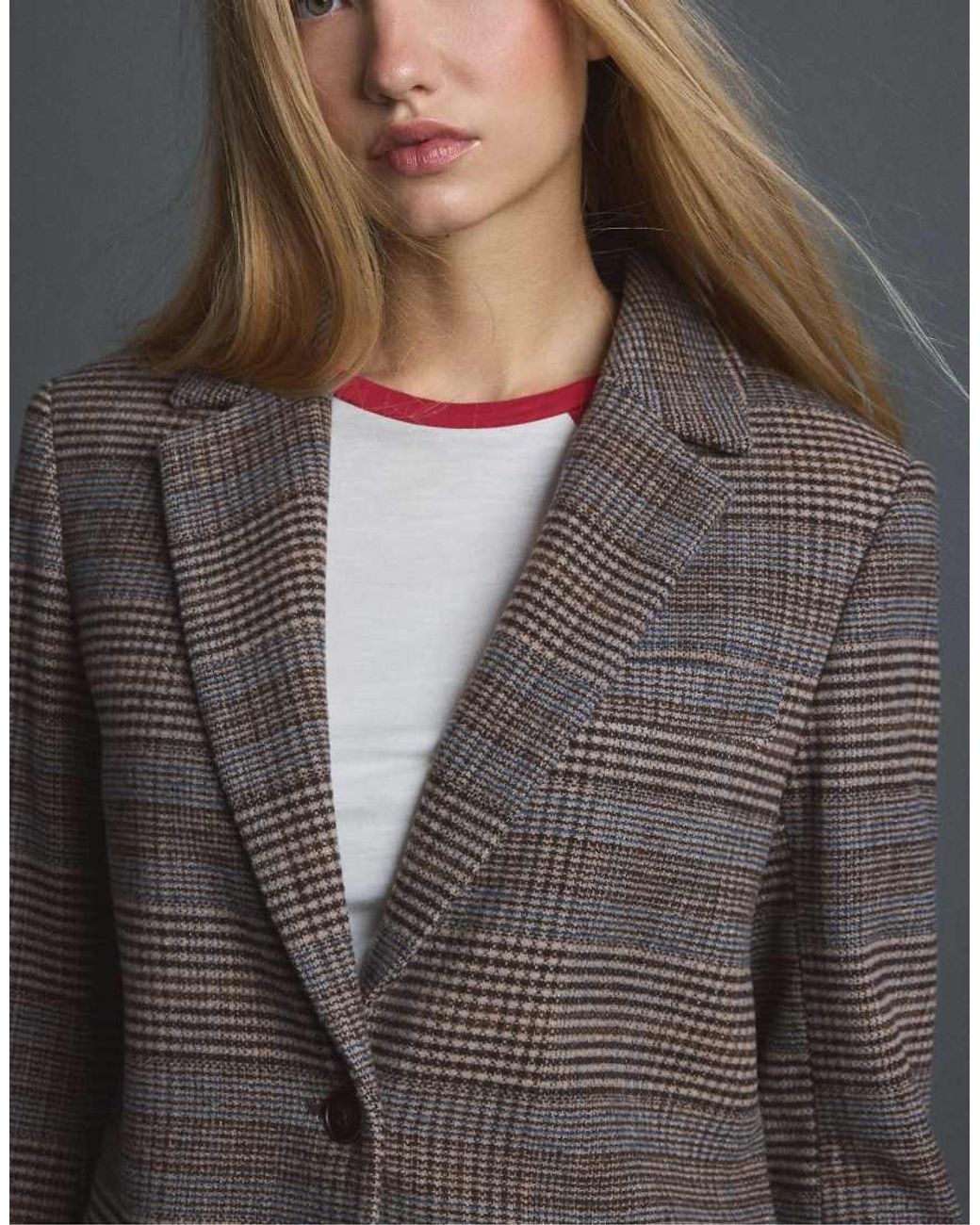 Blazer Basic di Stradivarius in Blue