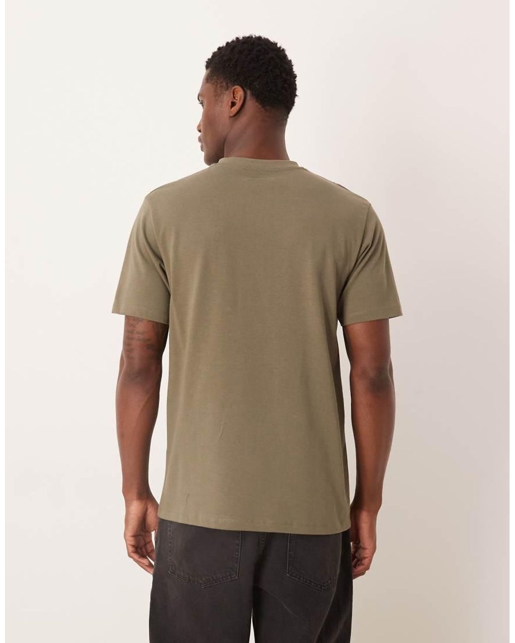 ASOS Natural Heavyweight Regular Fit T-shirt for men