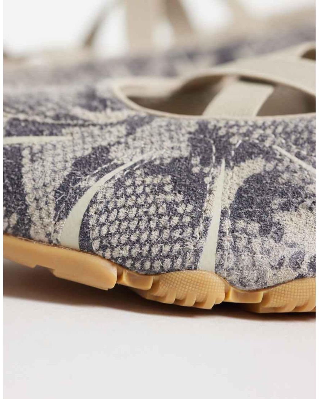 Adidas Originals White Ghostsprint Ballet Flat