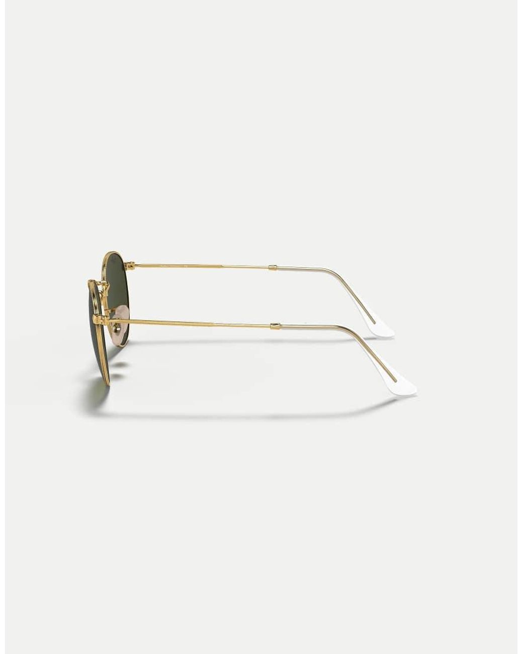Ray-Ban Green Round Metal Round Sunglasses With Lens for men