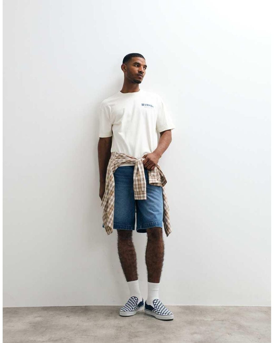 Hollister White Athens Back Graphic Boxy T-shirt for men