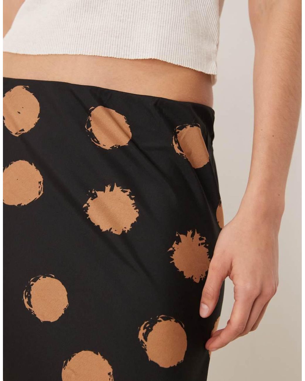 Wednesday's Girl Natural Bias Midaxi Skirt