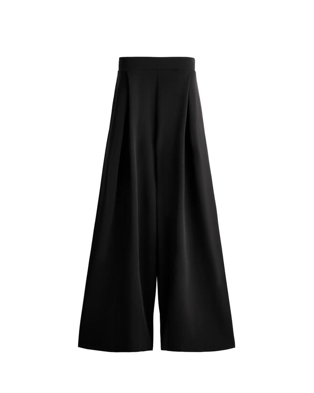 Oysho White Soft-touch Wide Trousers With Modal