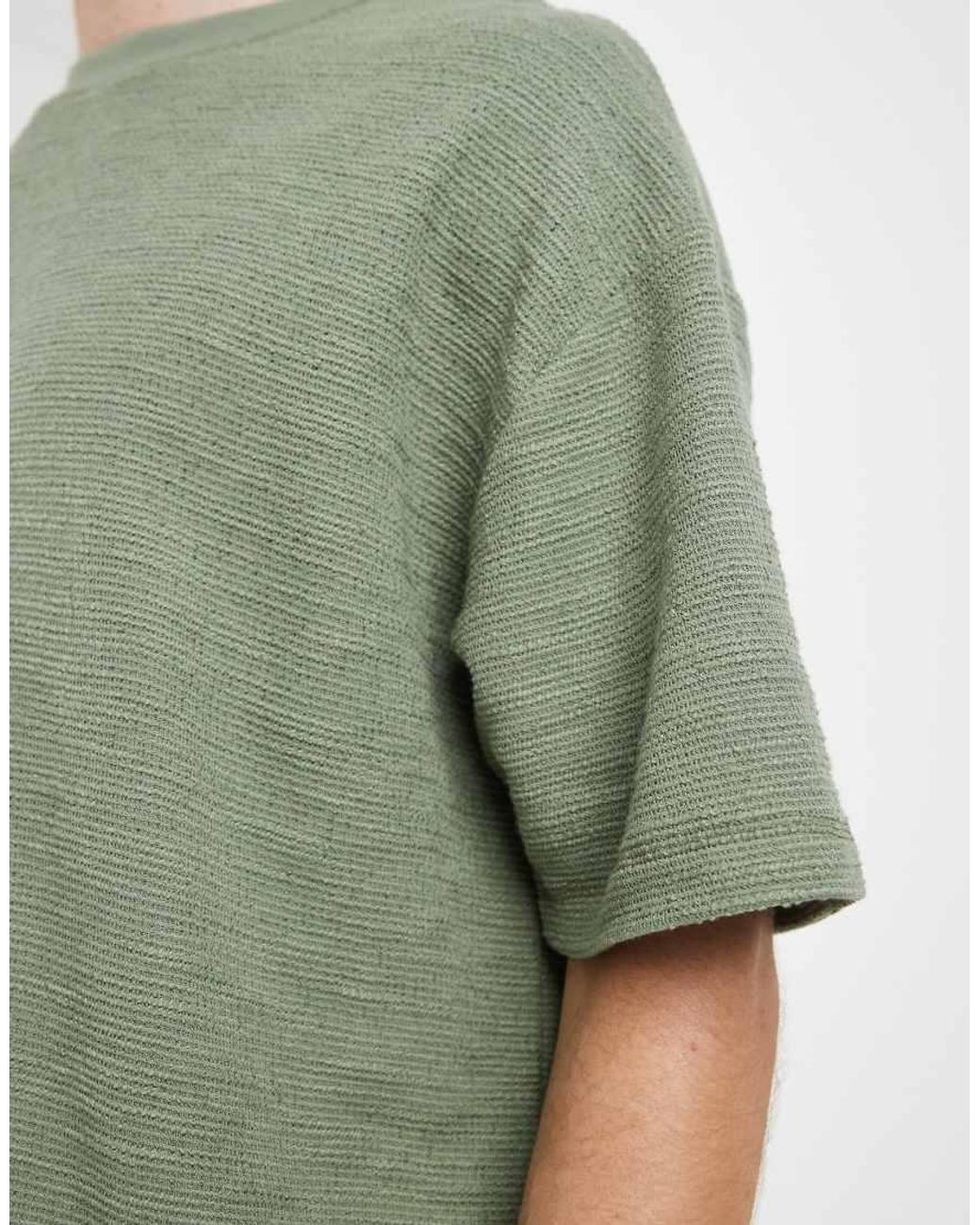 ASOS Green Boxy Oversized T-shirt for men