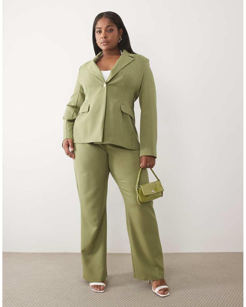 ASOS Green Curve Co-ord Tailored Blazer
