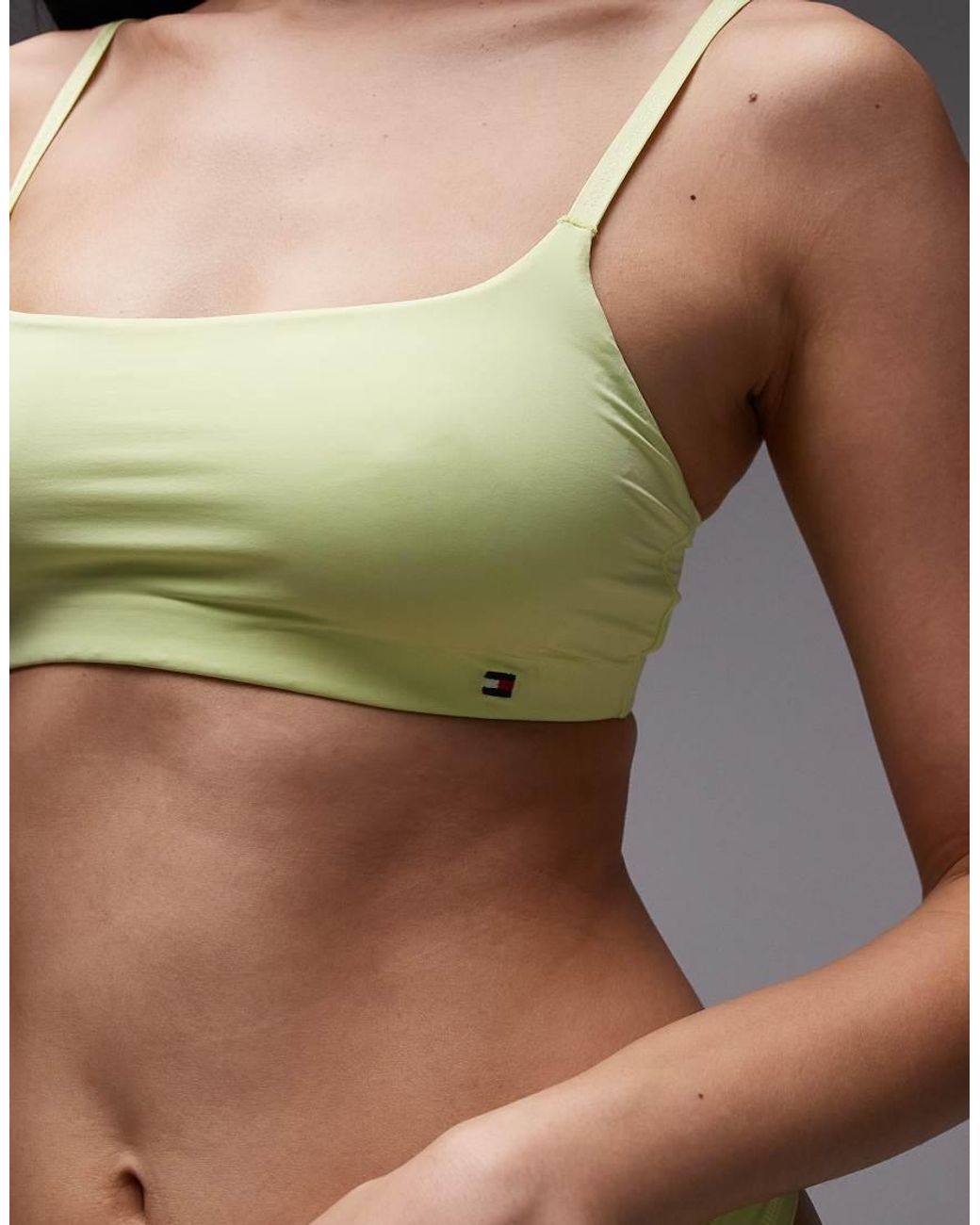 Tommy Hilfiger Green Microfibre Essentials Bralette