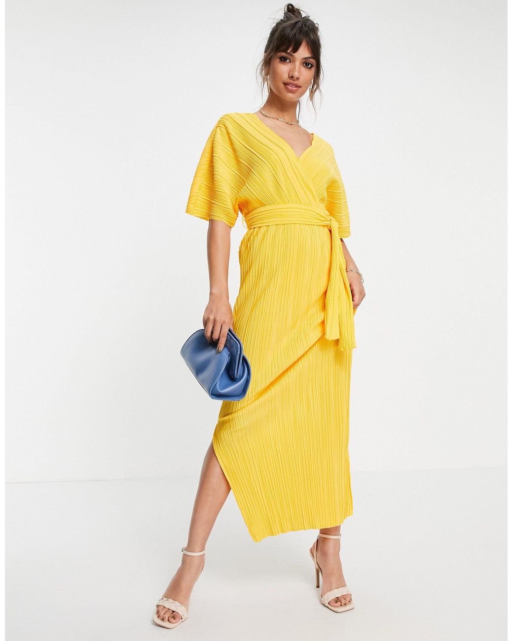 Y.A.S Synthetic Tie Waist Maxi Dress in 