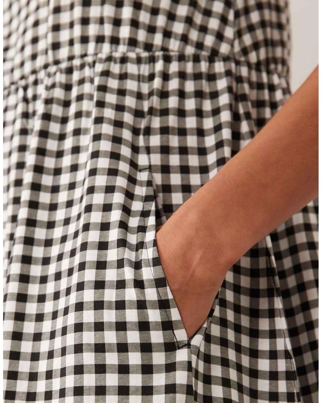 Threadbare Black Jersey Short Sleeve Midi Dress