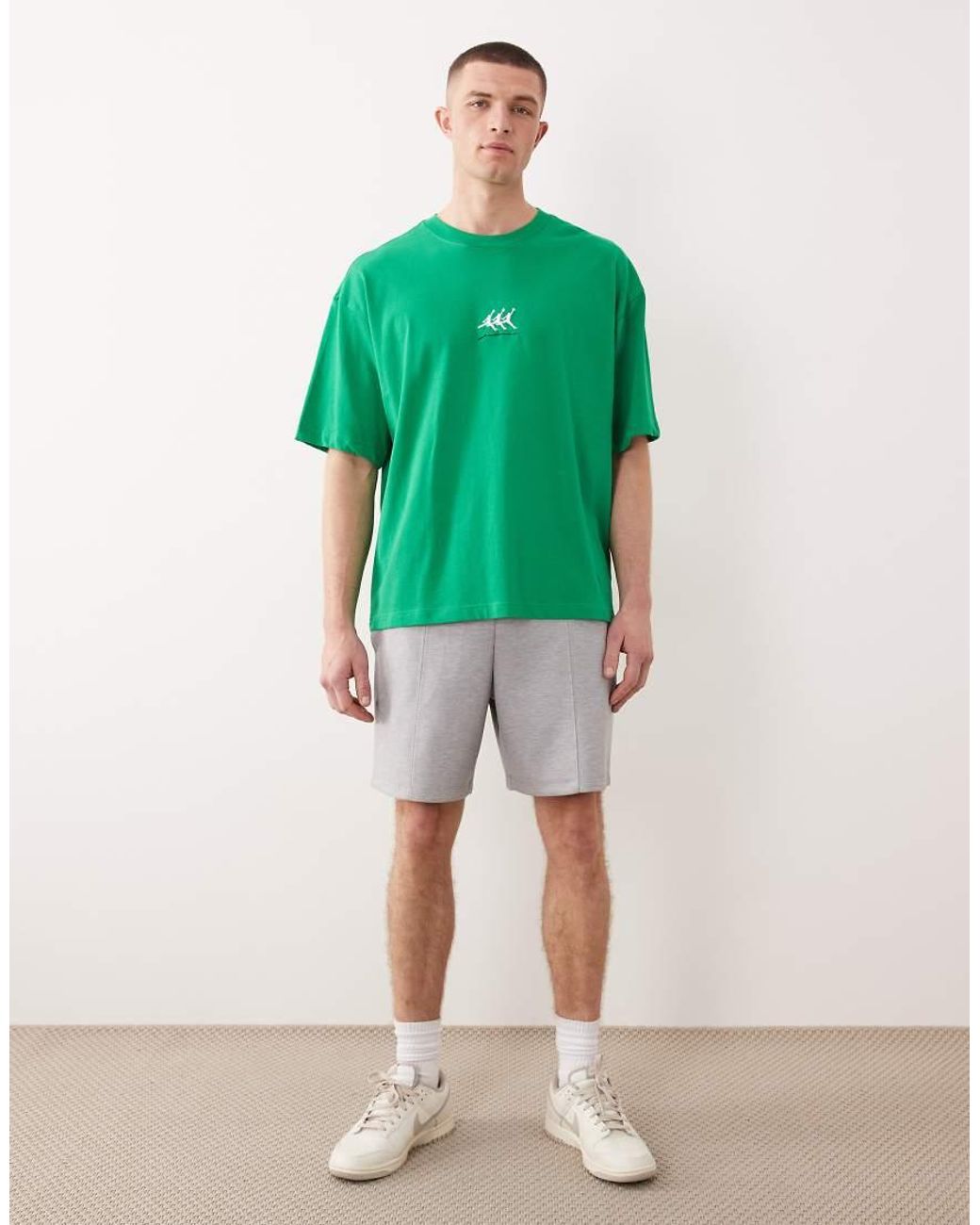 Nike Green Flight Oversized Graphic T-Shirt for men