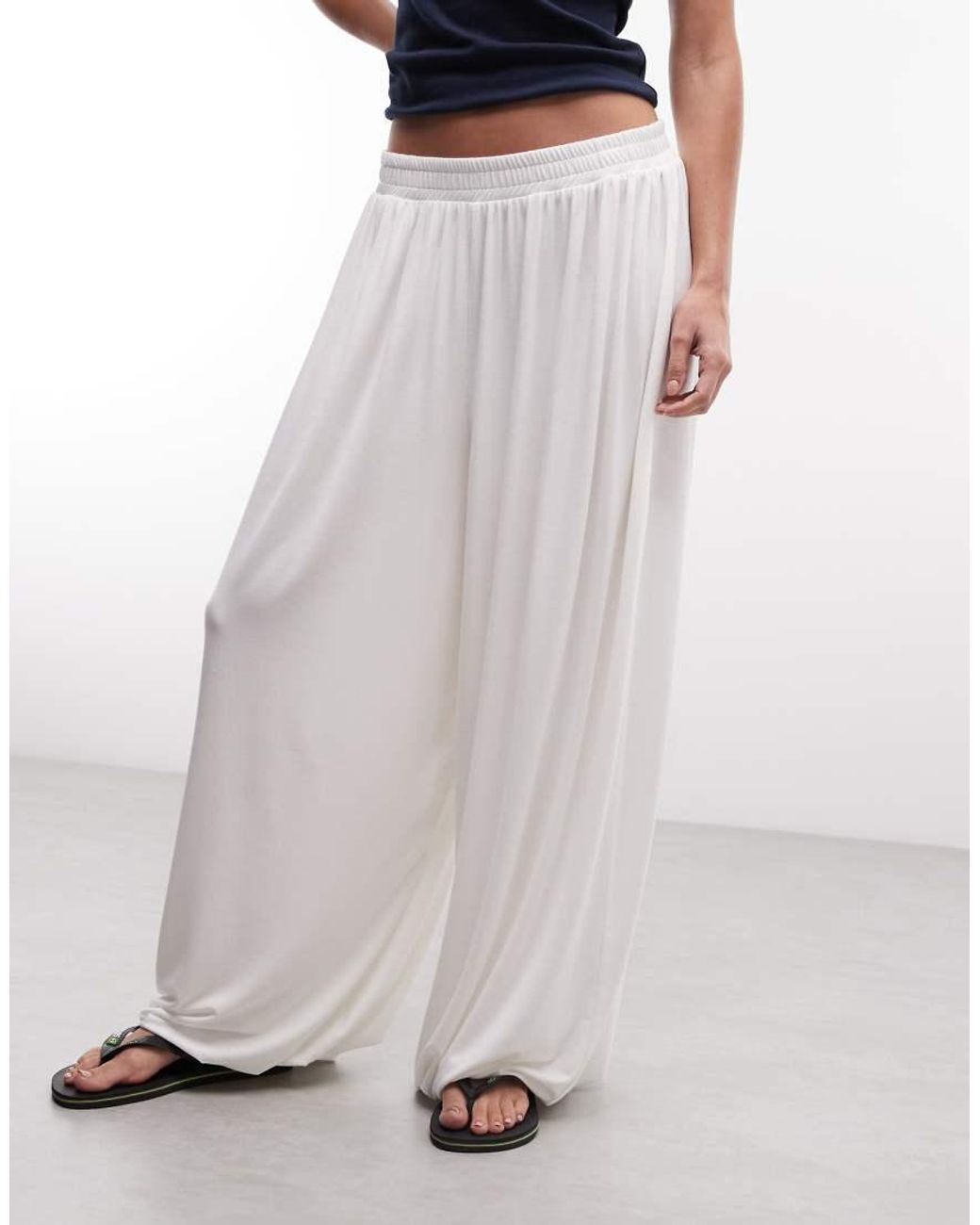 ASOS White Wide Leg Jogger